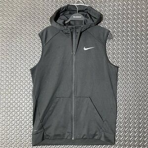 Nike Black Zip Up Sleeveless Sweater